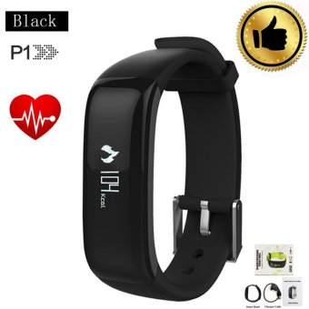 Person วัดอัตราการเต้นหัวใจ ความดันโลหิต ติดตามกิจกรรม รุ่น P1 - สีดำ Person วัดอัตราการเต้นหัวใจ ความดันโลหิต ติดตามกิจกรรม รุ่น P1 - สีดำ
