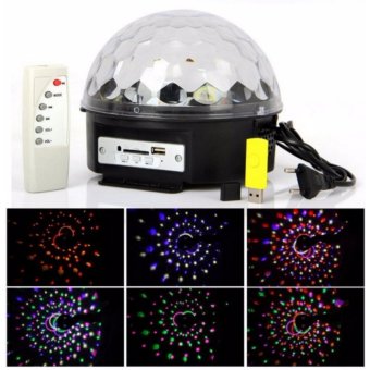 ไฟเวที ไฟดิสโก้ MP3 LED Magic Ball Light ไฟหมุนเปลี่ยนสี ไฟเวที ไฟดิสโก้ MP3 LED Magic Ball Light ไฟหมุนเปลี่ยนสี