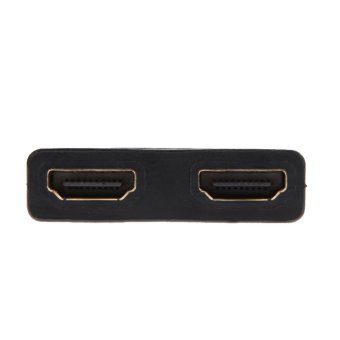 HDMI กับชาย 2 หญิง 1ใน2 สายจากอะแดปเตอร์ (สีดำ) HDMI กับชาย 2 หญิง 1ใน2 สายจากอะแดปเตอร์ (สีดำ)