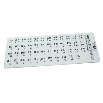 Sticker Keyboard Thai / English อย่างดี PVC สติกเกอร์ ไทย-อังกฤษ สำหรับติดคีย์บอร์ด อย่างดี กันน้ำ PVC ( White) Sticker Keyboard Thai / English อย่างดี PVC สติกเกอร์ ไทย-อังกฤษ สำหรับติดคีย์บอร์ด อย่างดี กันน้ำ PVC ( White)