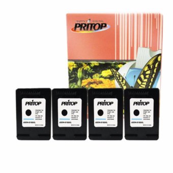 Pritop ตลับหมึกอิงค์เทียบเท่า รุ่น HP 61BK-XL แพค 4 ตลับ Pritop ตลับหมึกอิงค์เทียบเท่า รุ่น HP 61BK-XL แพค 4 ตลับ