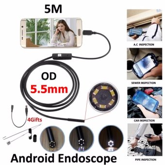 Mastersat กล้องงู ขนาด เลนส์ 5.5 mm Lens ยาว 5M ใช้ได้ทั้ง Android และ PC 2IN1 Smart Endoscope Inspection Borescope Inspection Wire HD Camera Mastersat กล้องงู ขนาด เลนส์ 5.5 mm Lens ยาว 5M ใช้ได้ทั้ง Android และ PC 2IN1 Smart Endoscope Inspection Borescope Inspection Wire HD Camera