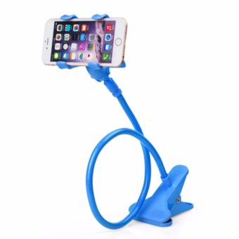 Phone Holder ขาจับมือถือ ที่หนีบสมาร์โฟน แท่นวางไอโฟน แบบหนีบ สีน้ำเงิน-Blue Phone Holder ขาจับมือถือ ที่หนีบสมาร์โฟน แท่นวางไอโฟน แบบหนีบ สีน้ำเงิน-Blue
