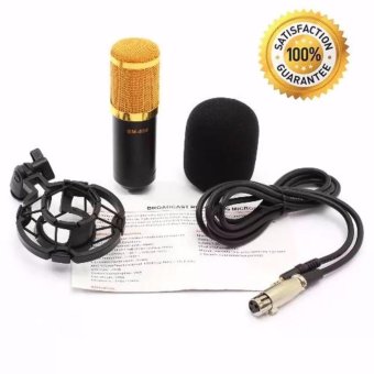At First BM-800 Condensor Microphone ไมค์โครโฟนอัดเสียง+Shock Mount+ฟองน้ำหุ้มไมค์+สายไมค์(Black) At First BM-800 Condensor Microphone ไมค์โครโฟนอัดเสียง+Shock Mount+ฟองน้ำหุ้มไมค์+สายไมค์(Black)