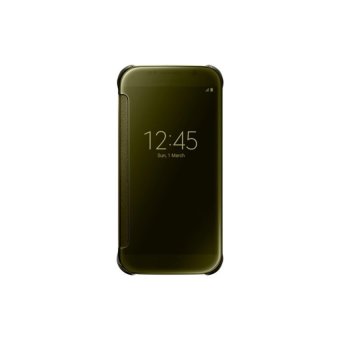 ครอบกระจกใสดูเคสคับสำหรับ Samsung Galaxy S6 Edge โทรศัพท์มือถือกระเป๋าหนัง (ทอง) ครอบกระจกใสดูเคสคับสำหรับ Samsung Galaxy S6 Edge โทรศัพท์มือถือกระเป๋าหนัง (ทอง)