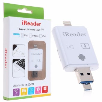 iReader 3 in 1 แฟลชไดร์ฟสำรองข้อมูลสำหรับIphone Ipad และ Android iReader 3 in 1 แฟลชไดร์ฟสำรองข้อมูลสำหรับIphone Ipad และ Android