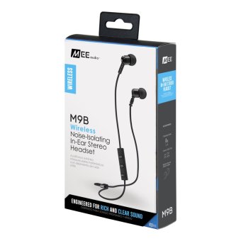 Meelectronics (Mee Audio) M9B Bluetooth Inear บลูทูธ ไร้สาย เบสหนักแน่น ใส่สบาย ประกันศูนย์ไทย (Black) Meelectronics (Mee Audio) M9B Bluetooth Inear บลูทูธ ไร้สาย เบสหนักแน่น ใส่สบาย ประกันศูนย์ไทย (Black)