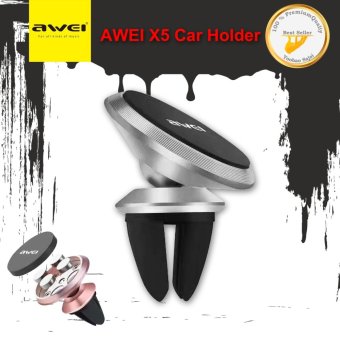 AWEI X5 Car Holder ที่วางโทรศัพท์ในรถยนต์แบบแม่เหล็กเสียบช่องแอร์ AWEI X5 Car Holder ที่วางโทรศัพท์ในรถยนต์แบบแม่เหล็กเสียบช่องแอร์