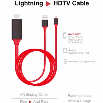 Iphone to HDTV cable สายแปลง Iphone เป็น HDMI Iphone to HDTV cable สายแปลง Iphone เป็น HDMI