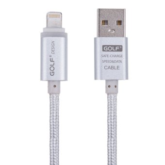 Golf สายชาร์จแบบ Lightning Metal Cable & Data Golf For iPhone6/5S/5 (สีเงิน) Golf สายชาร์จแบบ Lightning Metal Cable & Data Golf For iPhone6/5S/5 (สีเงิน)