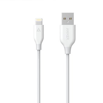 Anker สำหรับ Lightning กับชุดสายไฟฟ้าสายยูเอสบีเคฟลาร์ MFI รับรองเคเบิล 1.8แผ่นสำหรับ iPhone (ขาว) Anker สำหรับ Lightning กับชุดสายไฟฟ้าสายยูเอสบีเคฟลาร์ MFI รับรองเคเบิล 1.8แผ่นสำหรับ iPhone (ขาว)