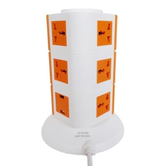 D-VER ปลั๊กไฟคอนโด 3 ชั้น 2USB (สีส้ม) D-VER ปลั๊กไฟคอนโด 3 ชั้น 2USB (สีส้ม)