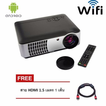 โปรเจคเตอร์ Android Wifi RD806 LED All in one Multimedia 2800 Lumens Free HDMI x 1 โปรเจคเตอร์ Android Wifi RD806 LED All in one Multimedia 2800 Lumens Free HDMI x 1