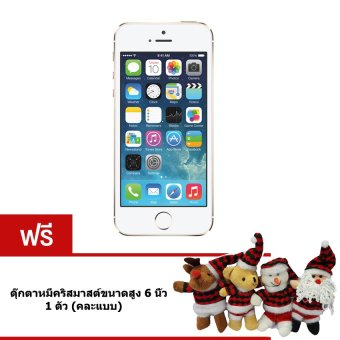 REFURBISHED Apple iPhone5S 16 GB (Gold) Free ตุ๊กตาหมีคริสมาสต์ REFURBISHED Apple iPhone5S 16 GB (Gold) Free ตุ๊กตาหมีคริสมาสต์