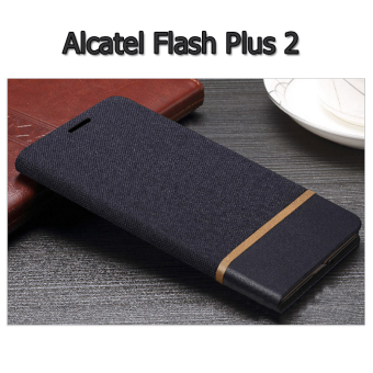 Alcatel Case เคสฝาพับหนัง PVC มีช่องใส่บัตร Flash Plus 2 (สีดำ) Alcatel Case เคสฝาพับหนัง PVC มีช่องใส่บัตร Flash Plus 2 (สีดำ)