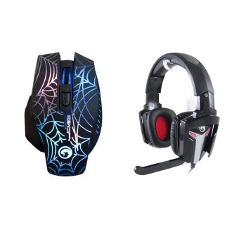 Marvo ชุด เมาส์+หูฟัง รุ่น M906,H8315 (สีดำ) Marvo ชุด เมาส์+หูฟัง รุ่น M906,H8315 (สีดำ)