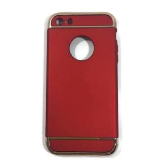 เคสไอโฟน Case iPhone 5 / 5s ( วัสดุ ด้พื้นหลังเป็นพลาสติก สี แดง ) ด้านหลังโชว์โลโก้ ใส่ง่าย ยึดเครื่องได้ดี เคสป้องกันเครื่องได้ดี case for Apple iPhone 5 / 5s image