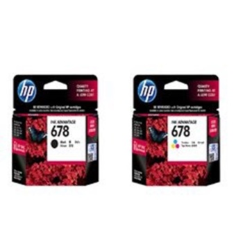 HPหมึกพิมพ์Inkjetรุ่นHp678Co Black/Color HPหมึกพิมพ์Inkjetรุ่นHp678Co Black/Color