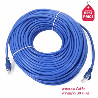 Link Cable CAT5E สายแลน เข้าหัวสำเร็จรูป 30 เมตร (สีน้ำเงิน)(Blue) Link Cable CAT5E สายแลน เข้าหัวสำเร็จรูป 30 เมตร (สีน้ำเงิน)(Blue)