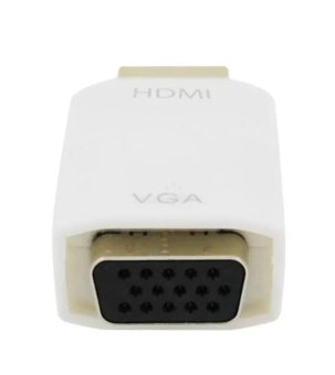 HDMI Mini HDMI Male to VGA Female + Audio Converter Adapter (สีขาว) HDMI Mini HDMI Male to VGA Female + Audio Converter Adapter (สีขาว)