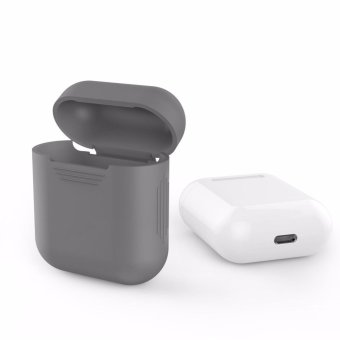 เคส AirPods Silicone Shock Proof Protective Cover (สี Grey) เคส AirPods Silicone Shock Proof Protective Cover (สี Grey)