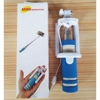 ไม้เซลฟี่ขนาดเล็กพร้อมตัวกดถ่ายรูปในตัว (Mini Monopod Selfie) (สีฟ้า) ไม้เซลฟี่ขนาดเล็กพร้อมตัวกดถ่ายรูปในตัว (Mini Monopod Selfie) (สีฟ้า)
