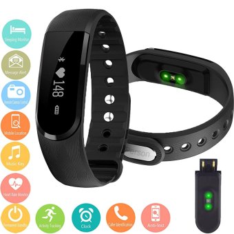 Person นาฬิกาสุขภาพอัจฉริยะ ติดตามกิจกรรม วัดอัตราการเต้นหัวใจ ฟิตเนส Heart Rate Monitor Bluetooth Smart Wristband Watch รุ่น ID101HR Activity Tracker (Black) Person นาฬิกาสุขภาพอัจฉริยะ ติดตามกิจกรรม วัดอัตราการเต้นหัวใจ ฟิตเนส Heart Rate Monitor Bluetooth Smart Wristband Watch รุ่น ID101HR Activity Tracker (Black)