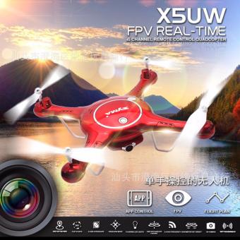 Drone ติดกล้อง วาดเส้นทางการบินได้ WiFi FPV 720P HD พร้อมระบบถ่ายทอดสดแบบ Realtime(มีระบบ ล็อกความสูง)สีแดง Drone ติดกล้อง วาดเส้นทางการบินได้ WiFi FPV 720P HD พร้อมระบบถ่ายทอดสดแบบ Realtime(มีระบบ ล็อกความสูง)สีแดง