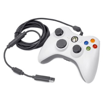 จอยเดี่ยวสั่น หัวUSB Wired Gaming Controller Pad Joystick For PC & NOTE BOOK (สีขาว) จอยเดี่ยวสั่น หัวUSB Wired Gaming Controller Pad Joystick For PC & NOTE BOOK (สีขาว)