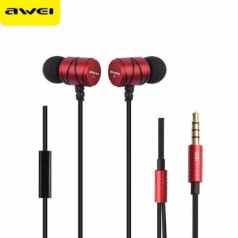 Awei Q5i 1.2m Cable Length In-ear Earphone with Mic for Mobile Phone Tablet PC หูฟังสเตอริโอ (Red) Awei Q5i 1.2m Cable Length In-ear Earphone with Mic for Mobile Phone Tablet PC หูฟังสเตอริโอ (Red)