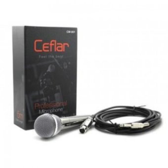 Ceflarไมโครโฟน สำหรับร้องคาราโอเกะ เคสโลหะสี Titanium รุ่น CM-001 Ceflarไมโครโฟน สำหรับร้องคาราโอเกะ เคสโลหะสี Titanium รุ่น CM-001