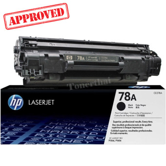 HP CE278A (78A) สีดำ ใช้กับเครื่องรุ่น LaserJet P1566/P1606 หมึกแท้ รับประกันศูนย์ HP CE278A (78A) สีดำ ใช้กับเครื่องรุ่น LaserJet P1566/P1606 หมึกแท้ รับประกันศูนย์