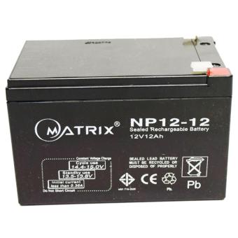 MATRIX แบตเตอรี่แห้ง MATRIX 12V 12Ah (Black) MATRIX แบตเตอรี่แห้ง MATRIX 12V 12Ah (Black)