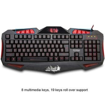 MARVO Gaming Lighting Keyboard คีย์บอร์ดเกมมิ่ง รุ่น K650 (สีดำ) MARVO Gaming Lighting Keyboard คีย์บอร์ดเกมมิ่ง รุ่น K650 (สีดำ)