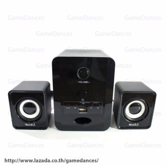 Music D.J. SP-28 ตู้ลำโพงบลูทูธ Bluetooth Speaker 2.1 CH รองรับ AUX/BT/TFCard 5W+3W x 2 Music D.J. SP-28 ตู้ลำโพงบลูทูธ Bluetooth Speaker 2.1 CH รองรับ AUX/BT/TFCard 5W+3W x 2