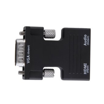 โอ้ HDMI เพศเมียตัวแปลง vga แบบ+รองรับเสียงอะแดปเตอร์ 1080P สัญญาณเอาท์พุต (สีดำ) โอ้ HDMI เพศเมียตัวแปลง vga แบบ+รองรับเสียงอะแดปเตอร์ 1080P สัญญาณเอาท์พุต (สีดำ)