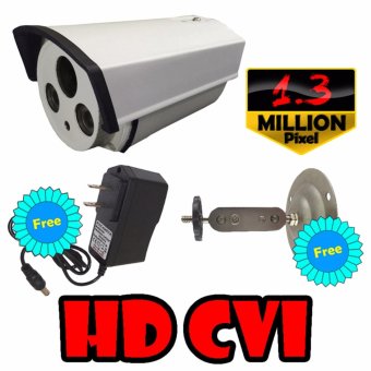 กล้องวงจรปิด CCTV ทรงกระบอก HD CVI 1.3 Mega pixel(สีขาว) 720p / 960p HD และอนาล็อก เลนส์ 4mm ฟรีอะแดปเตอร์ ฟรีวงเล็บกล้อง กล้องวงจรปิด CCTV ทรงกระบอก HD CVI 1.3 Mega pixel(สีขาว) 720p / 960p HD และอนาล็อก เลนส์ 4mm ฟรีอะแดปเตอร์ ฟรีวงเล็บกล้อง