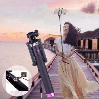 Monopod Selfie Stickไม้เซลฟี่สีดำพร้อมตัวกดถ่ายรูปในตัว Monopod Selfie Stickไม้เซลฟี่สีดำพร้อมตัวกดถ่ายรูปในตัว