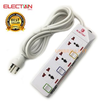 Electon รุ่น TE-2133 3M รางปลั๊กไฟ 3 จุด สวิตซ์ 3 เมตร Electon รุ่น TE-2133 3M รางปลั๊กไฟ 3 จุด สวิตซ์ 3 เมตร