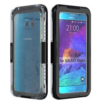 ซิลิโคนกันกระแทกกันน้ำทนทานเคสโทรศัพท์สำหรับ Samsung Galaxy Note 5 (สีดำ) ซิลิโคนกันกระแทกกันน้ำทนทานเคสโทรศัพท์สำหรับ Samsung Galaxy Note 5 (สีดำ)