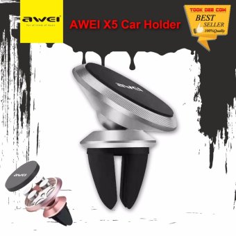 AWEI X5 Car Holder ที่วางโทรศัพท์ในรถยนต์แบบแม่เหล็กเสียบช่องแอร์ AWEI X5 Car Holder ที่วางโทรศัพท์ในรถยนต์แบบแม่เหล็กเสียบช่องแอร์