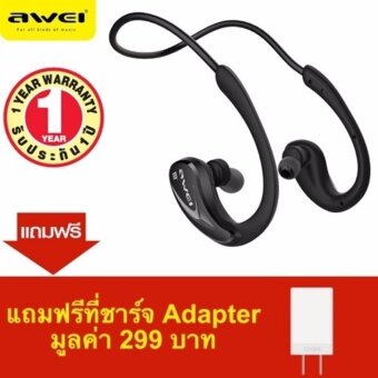 Awei หูฟังบลูทูธ สำหรับออกกำลังกาย Super BASS กันเหงื่อ กันน้ำ Bluetooth Sports Headphones รุ่น A880BL(สีดำ) Awei หูฟังบลูทูธ สำหรับออกกำลังกาย Super BASS กันเหงื่อ กันน้ำ Bluetooth Sports Headphones รุ่น A880BL(สีดำ)