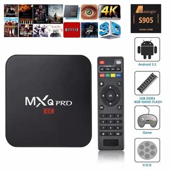 MXQ Pro 4K Android 5.1 สตรีมมิ่งมีเดีย Full HD 1080P กล่องสมาร์ททีวี(สีดำ) MXQ Pro 4K Android 5.1 สตรีมมิ่งมีเดีย Full HD 1080P กล่องสมาร์ททีวี(สีดำ)