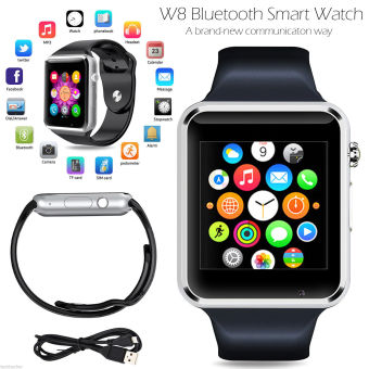 Pandaoo W8 นาฬิกาข้อมือโทรศัพท์บลูทูธเก๋เพื่อน+กล้องซิมสำหรับ iPhone Android IOS HTC (สีน้ำเงิน) Pandaoo W8 นาฬิกาข้อมือโทรศัพท์บลูทูธเก๋เพื่อน+กล้องซิมสำหรับ iPhone Android IOS HTC (สีน้ำเงิน)