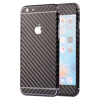 คาร์บอนไฟเบอร์แบบหรูหราหน้าเนียนปกปิดร่างกาย Sticke ฟิล์มย้อนกลับสำหรับ Apple iPhone 6( s) Plus (สีดำ) คาร์บอนไฟเบอร์แบบหรูหราหน้าเนียนปกปิดร่างกาย Sticke ฟิล์มย้อนกลับสำหรับ Apple iPhone 6( s) Plus (สีดำ)