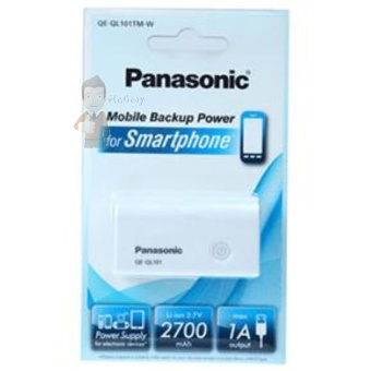 PANASONIC เครื่องสำรองพลังงานแบบพกพา 2700 รุ่น QE-QL101TM-W PANASONIC เครื่องสำรองพลังงานแบบพกพา 2700 รุ่น QE-QL101TM-W