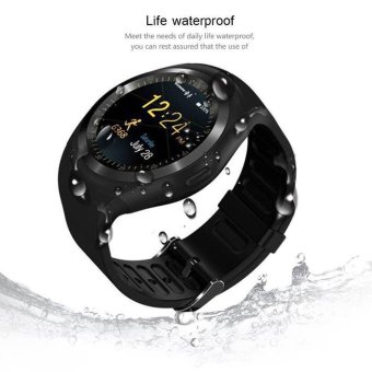 D08 บลูทู ธ สมาร์ทนาฬิกาข้อมือนาฬิกา GPS, IPS แบบคลาสสิกหน้าจอสัมผัสน้ำกันน้ำ Smartwatch มือถือ (สีดำ) - intl D08 บลูทู ธ สมาร์ทนาฬิกาข้อมือนาฬิกา GPS, IPS แบบคลาสสิกหน้าจอสัมผัสน้ำกันน้ำ Smartwatch มือถือ (สีดำ) - intl