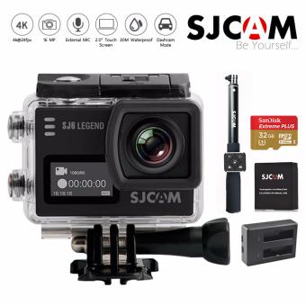 SJCAM SJ6 LEGEND 4K Action Camera พร้อมแบตเตอรี่ 1 ก้อน memory Sandisk Extreme 32GB แท่นชาร์จ และไม้พร้อมรีโมทบลูธูท - Black SJCAM SJ6 LEGEND 4K Action Camera พร้อมแบตเตอรี่ 1 ก้อน memory Sandisk Extreme 32GB แท่นชาร์จ และไม้พร้อมรีโมทบลูธูท - Black