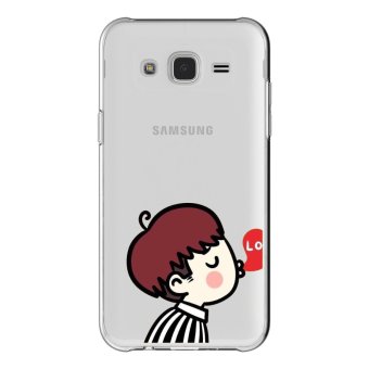 AFTERSHOCK TPU เคส Samsung Galaxy J7 2015 เคสโทรศัพท์พิมพ์ลาย Kiss Men เนื้อบาง 0.33 mm AFTERSHOCK TPU เคส Samsung Galaxy J7 2015 เคสโทรศัพท์พิมพ์ลาย Kiss Men เนื้อบาง 0.33 mm