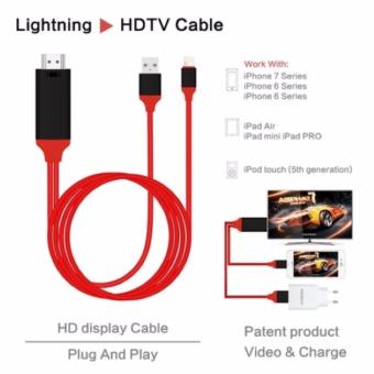 Lighting to HDMI 1080P HDTV AV Mirror Adapter Cable for iPhone 5 5S 5C 6 6S 6Plus 6SPlus 7 7Plus สายเอชดีเอ็มไอ สายสำหรับต่อมือถือกับทีวี Lighting to HDMI 1080P HDTV AV Mirror Adapter Cable for iPhone 5 5S 5C 6 6S 6Plus 6SPlus 7 7Plus สายเอชดีเอ็มไอ สายสำหรับต่อมือถือกับทีวี